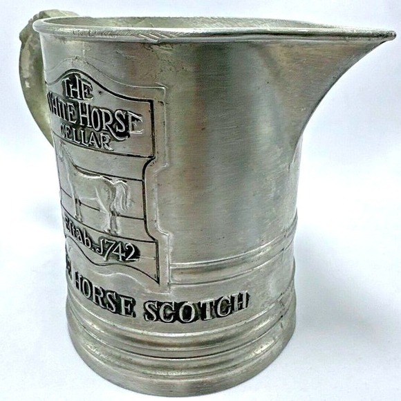 White Horse Cellar Scotch Pewter Tankard Mug Established 1742 - Picture 4 of 13